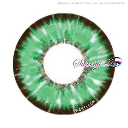 Sweety Akaten Green (1 lens/pack)-Colored Contacts-SweetyCon