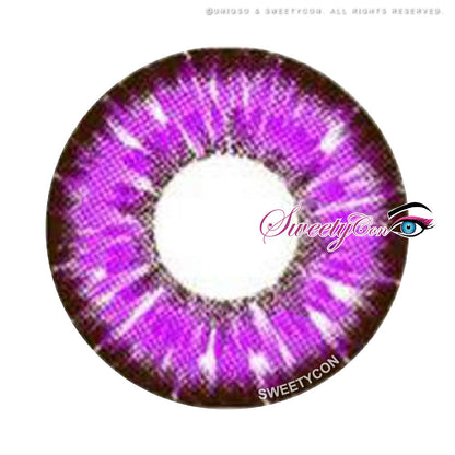 Sweety Akaten Violet (1 lens/pack)-Colored Contacts-SweetyCon