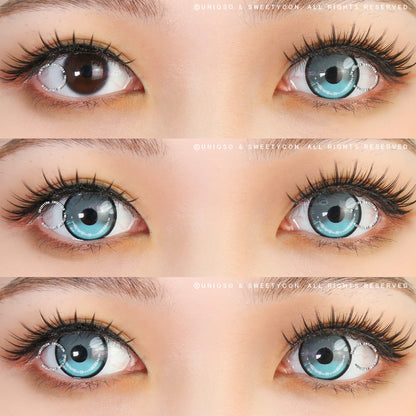 Sweety Anime 2 Gray Blue (1 lens/pack)-Colored Contacts-SweetyCon