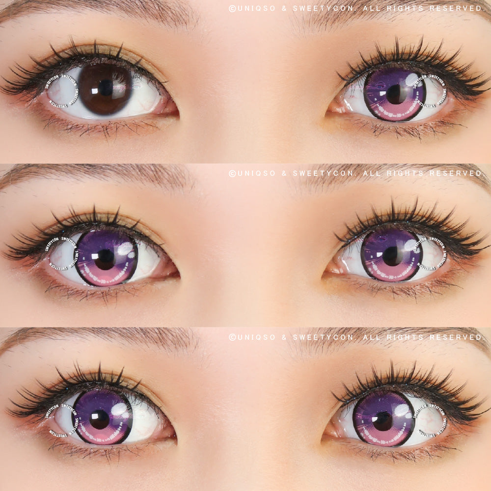 Sweety Anime 2 Purple Pink (1 lens/pack)-Colored Contacts-SweetyCon
