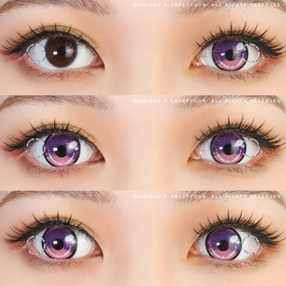 Sweety Anime 2 Purple Pink (1 lens/pack)-Colored Contacts-SweetyCon