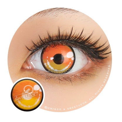 Sweety Anime 2 Yellow Orange (1 lens/pack)-Colored Contacts-SweetyCon