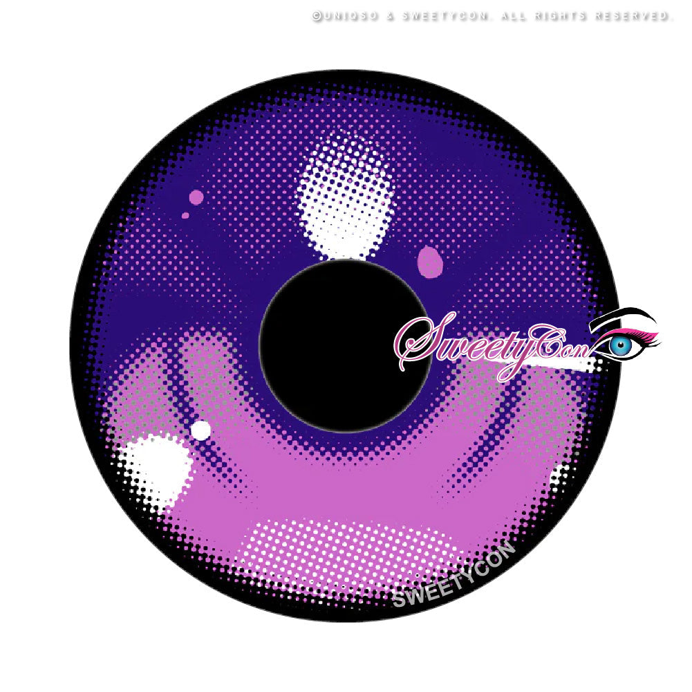 Sweety Anime 3 Violet (1 lens/pack)-Colored Contacts-SweetyCon