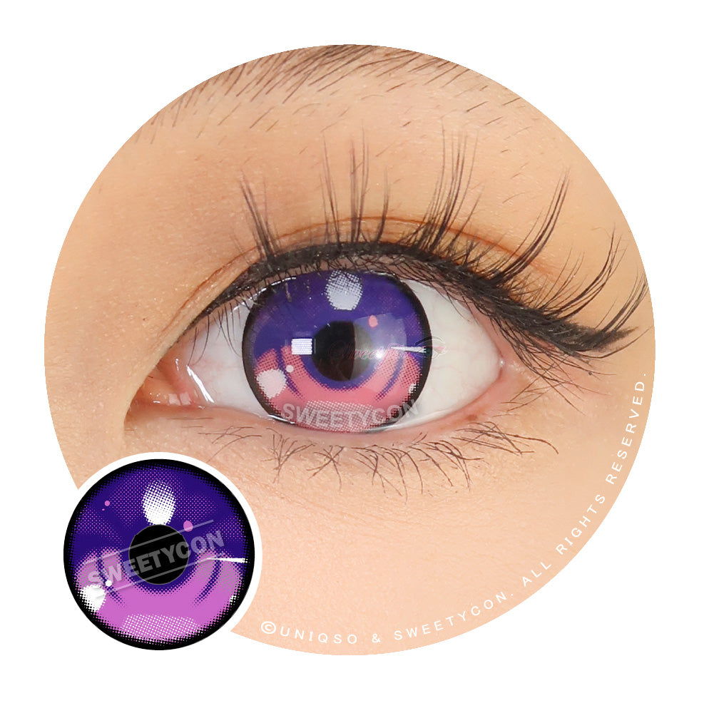 Sweety Anime 3 Violet (1 lens/pack)-Colored Contacts-SweetyCon