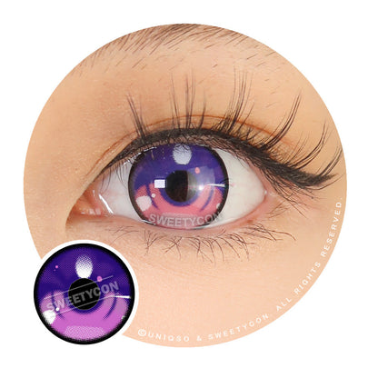 Sweety Anime 3 Violet (1 lens/pack)-Colored Contacts-SweetyCon