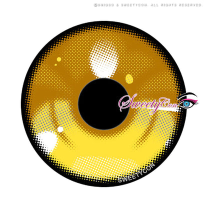 Sweety Anime 3 Yellow (1 lens/pack)-Colored Contacts-UNIQSO