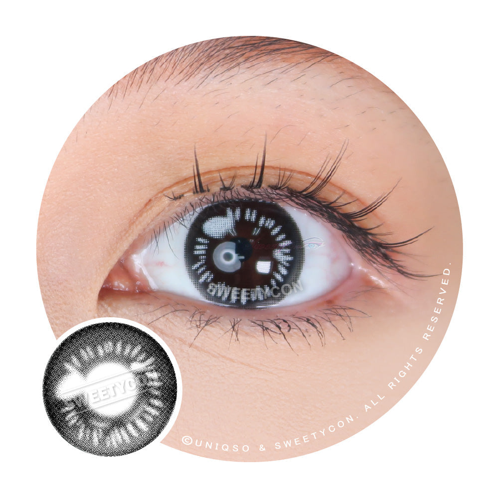 Sweety Anime Black (1 lens/pack)-Colored Contacts-SweetyCon