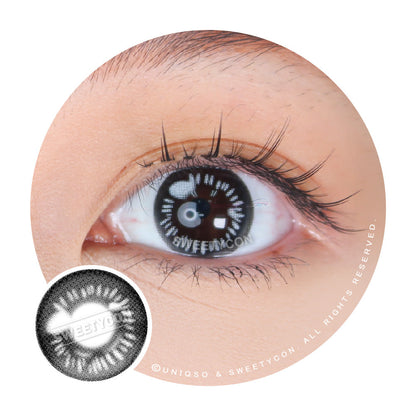 Sweety Anime Black (1 lens/pack)-Colored Contacts-SweetyCon