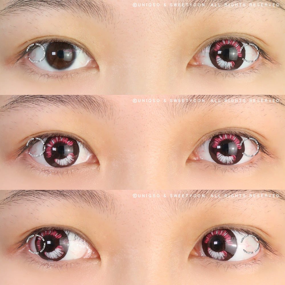 Sweety Anime Boba Violet (1 lens/pack)-Colored Contacts-SweetyCon