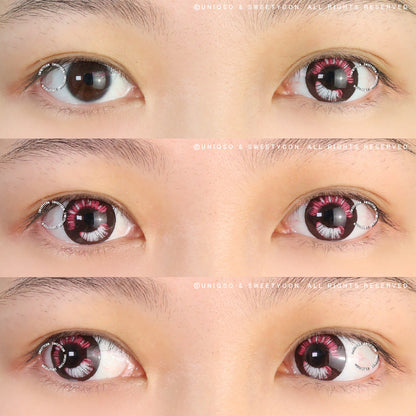Sweety Anime Boba Violet (1 lens/pack)-Colored Contacts-SweetyCon