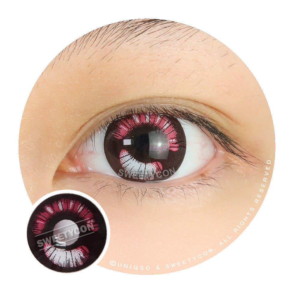 Sweety Anime Boba Violet (1 lens/pack)-Colored Contacts-SweetyCon