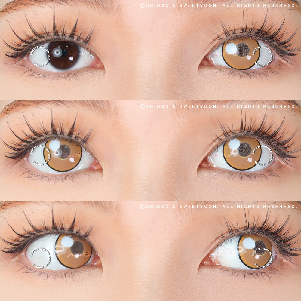 Sweety Anime Cloud Rim Brown (1 lens/pack)-Colored Contacts-SweetyCon
