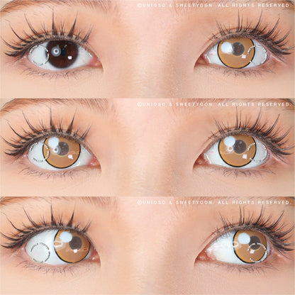 Sweety Anime Cloud Rim Brown (1 lens/pack)-Colored Contacts-SweetyCon