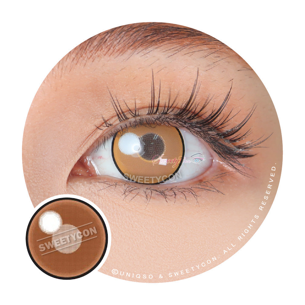 Sweety Anime Cloud Rim Brown (1 lens/pack)-Colored Contacts-SweetyCon