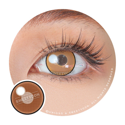 Sweety Anime Cloud Rim Brown (1 lens/pack)-Colored Contacts-SweetyCon