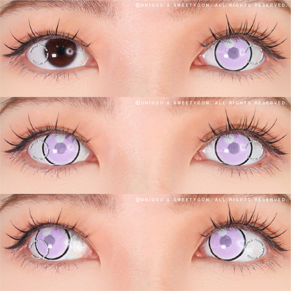 Sweety Anime Cloud Rim Violet (1 lens/pack)-Colored Contacts-SweetyCon
