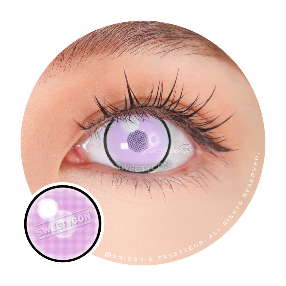 Sweety Anime Cloud Rim Violet (1 lens/pack)-Colored Contacts-SweetyCon
