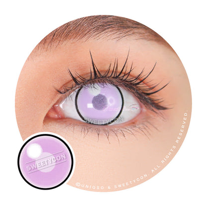 Sweety Anime Cloud Rim Violet (1 lens/pack)-Colored Contacts-SweetyCon
