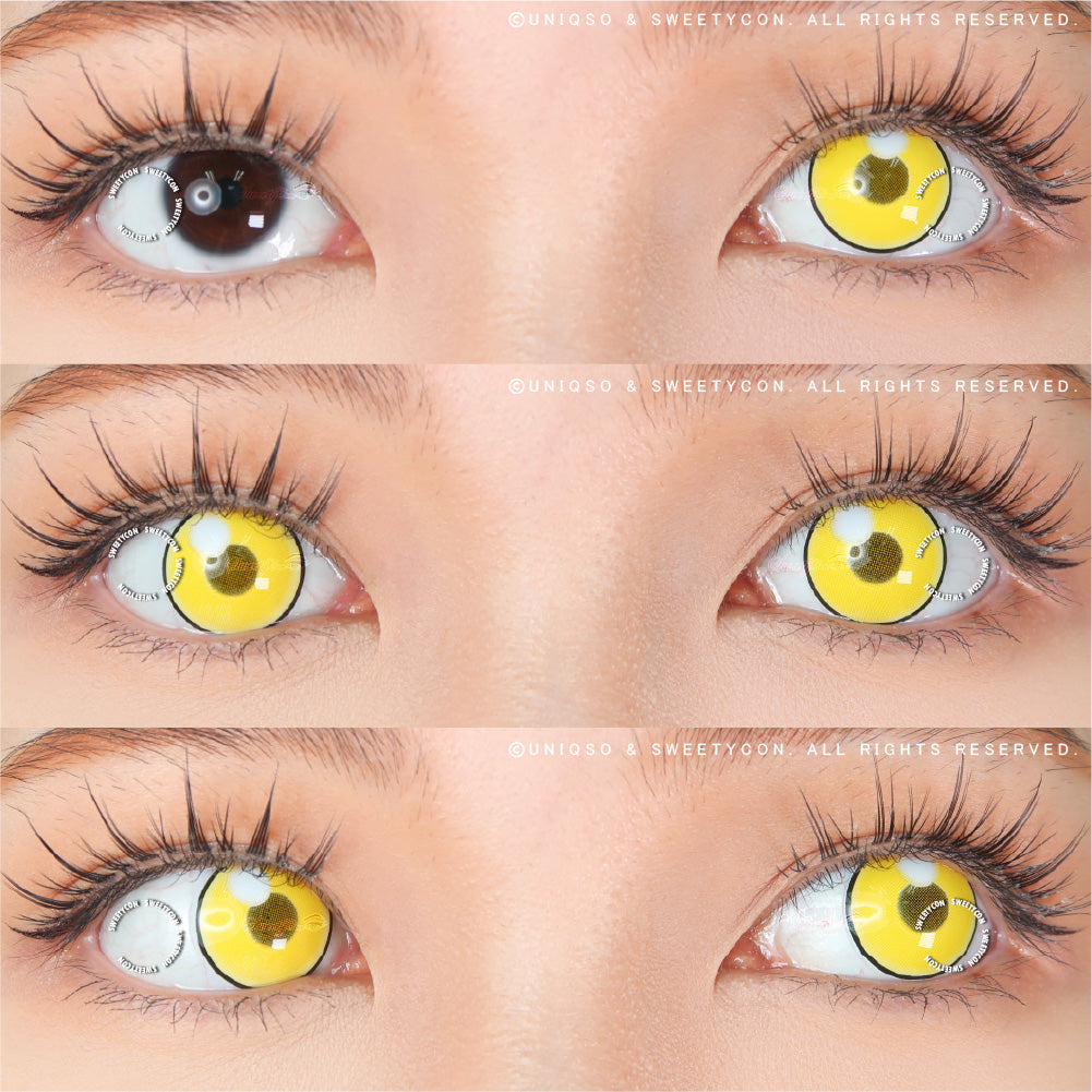 Sweety Anime Cloud Rim Yellow (1 lens/pack)-Colored Contacts-SweetyCon