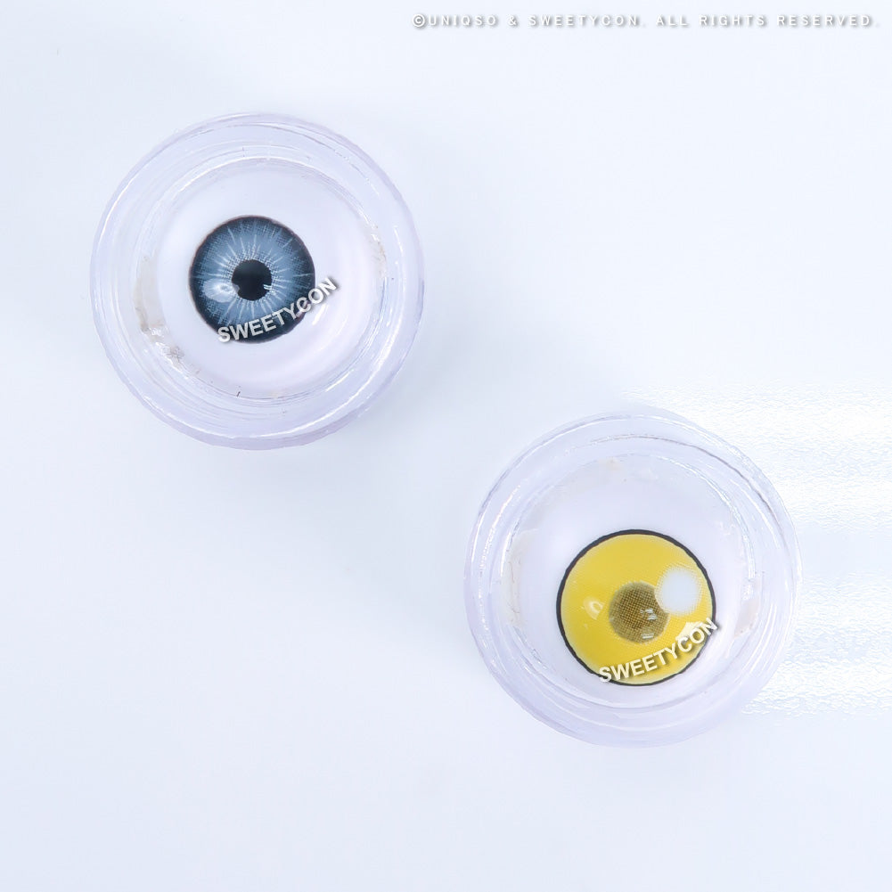 Sweety Anime Cloud Rim Yellow (1 lens/pack)-Colored Contacts-SweetyCon