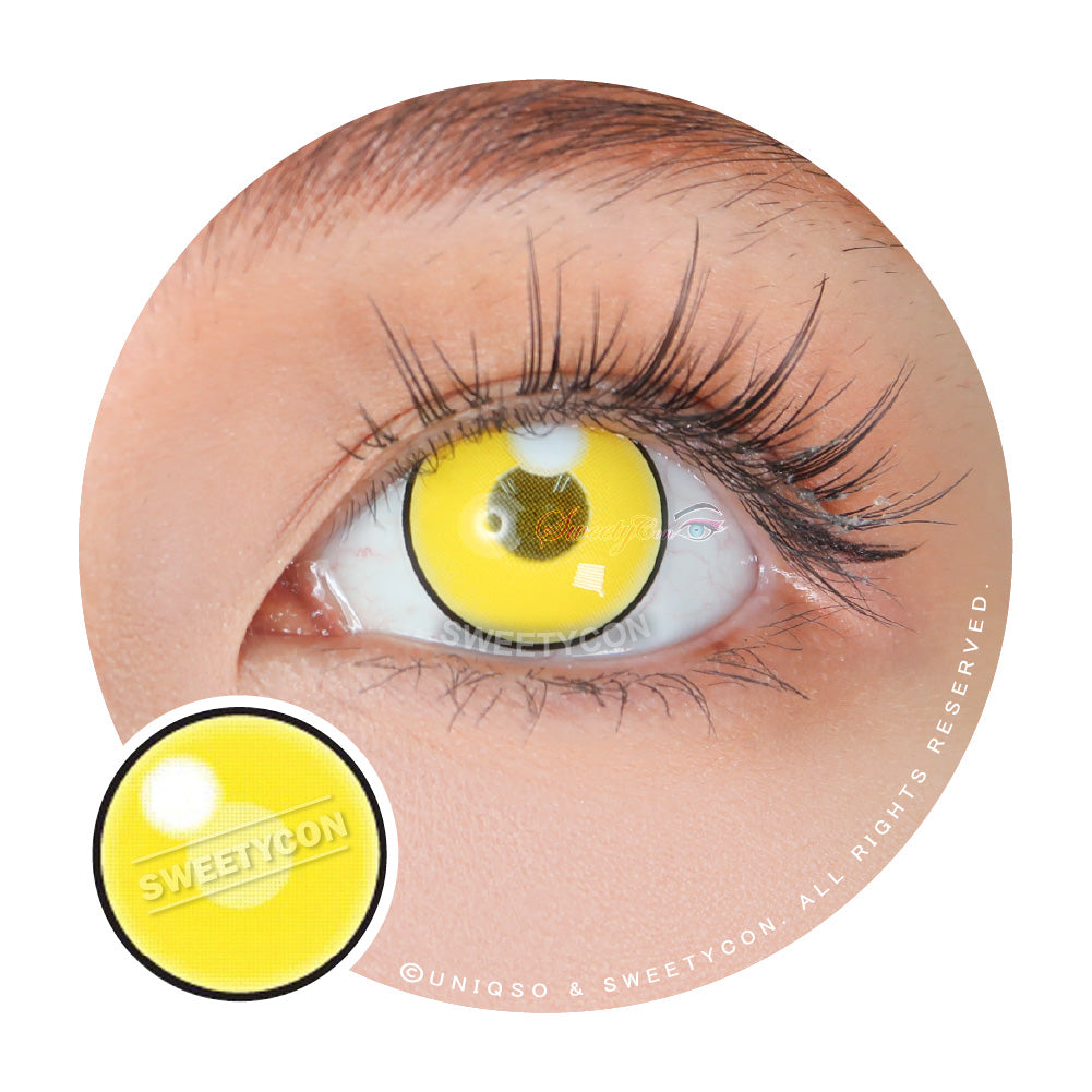 Sweety Anime Cloud Rim Yellow (1 lens/pack)-Colored Contacts-SweetyCon
