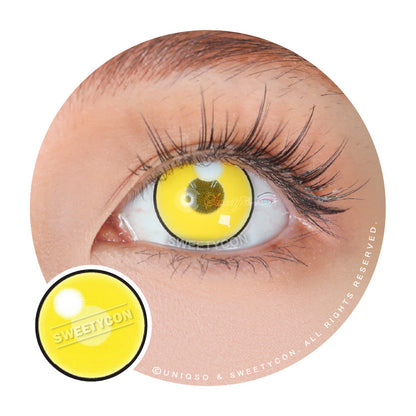 Sweety Anime Cloud Rim Yellow (1 lens/pack)-Colored Contacts-SweetyCon