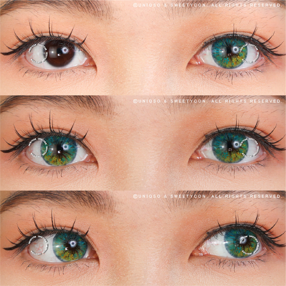 Sweety Anime Flower Blue (1 lens/pack)-Colored Contacts-SweetyCon