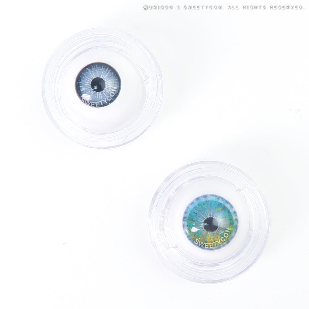 Sweety Anime Flower Blue (1 lens/pack)-Colored Contacts-SweetyCon