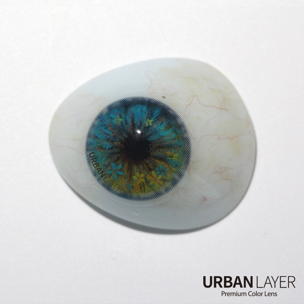 Sweety Anime Flower Blue (1 lens/pack)-Colored Contacts-SweetyCon