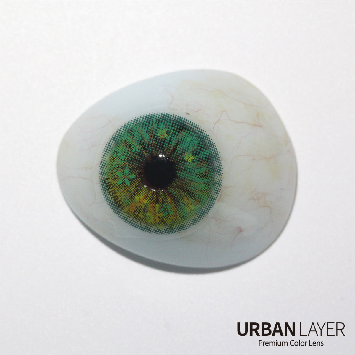 Sweety Anime Flower Green (1 lens/pack)-Colored Contacts-SweetyCon