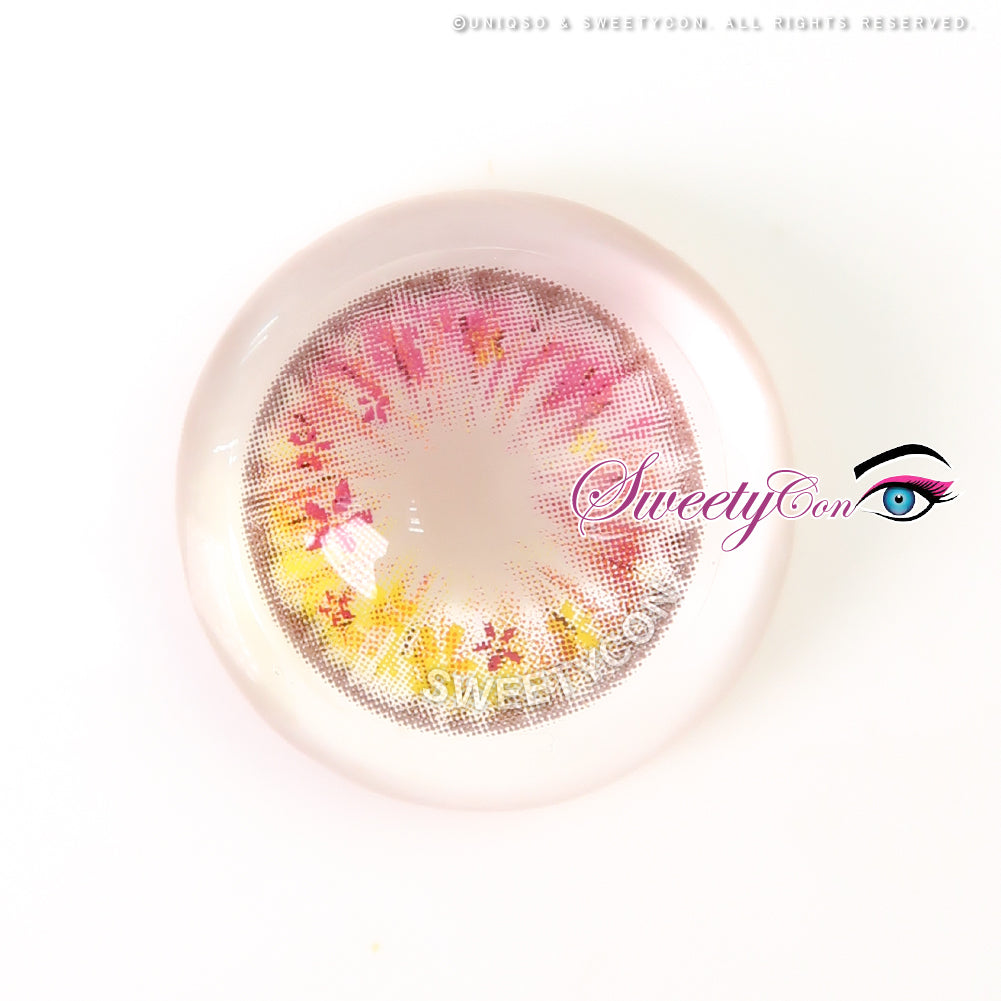 Sweety Anime Flower Pink (1 lens/pack)-Colored Contacts-SweetyCon