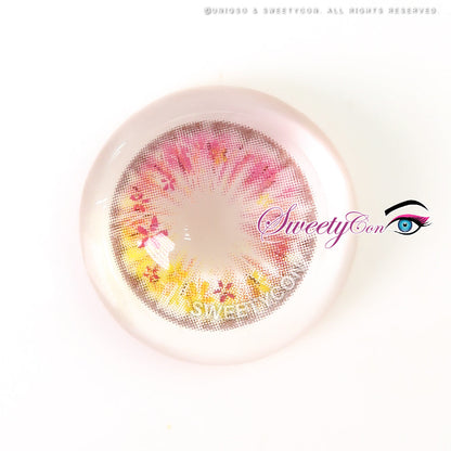 Sweety Anime Flower Pink (1 lens/pack)-Colored Contacts-SweetyCon