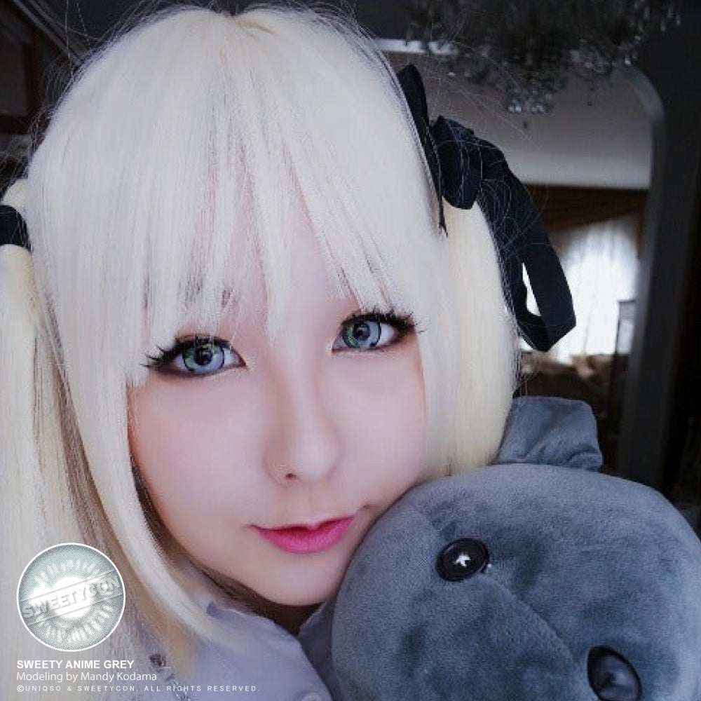 Sweety Anime Grey (1 lens/pack)-Colored Contacts-SweetyCon