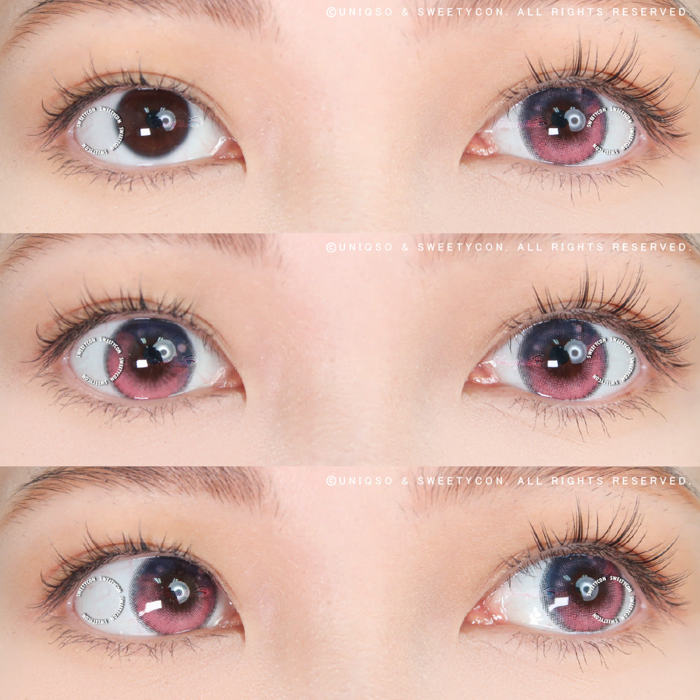 Sweety Anime Tear Purple Pink (1 lens/pack)-Colored Contacts-SweetyCon