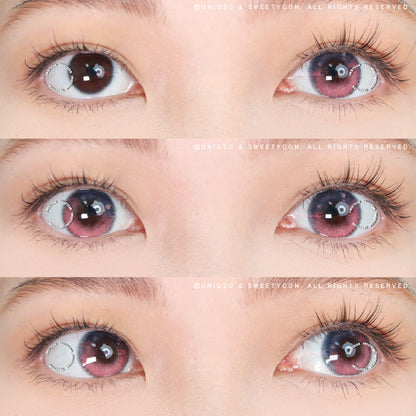 Sweety Anime Tear Purple Pink (1 lens/pack)-Colored Contacts-SweetyCon