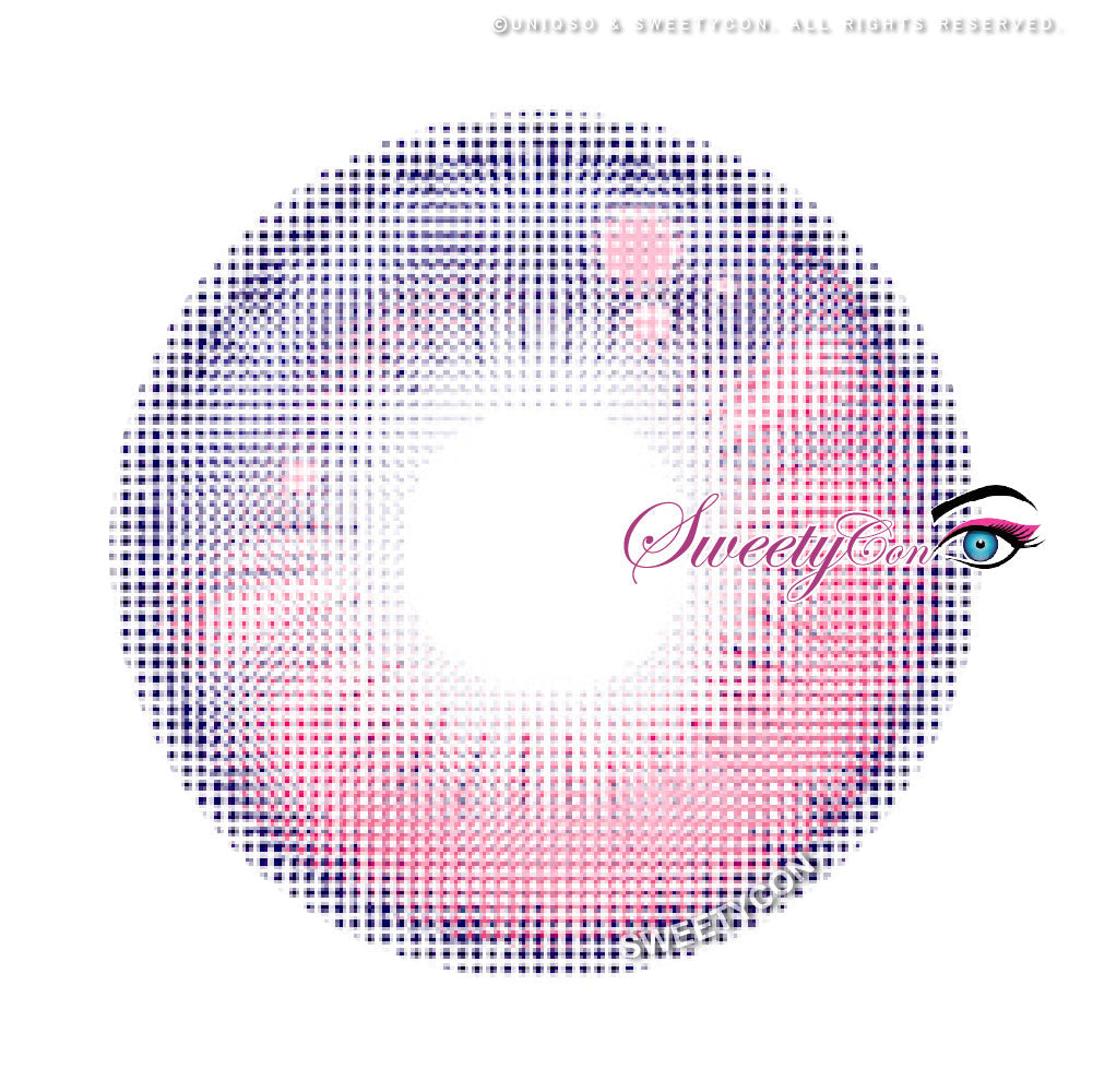 Sweety Anime Tear Purple Pink (1 lens/pack)-Colored Contacts-SweetyCon