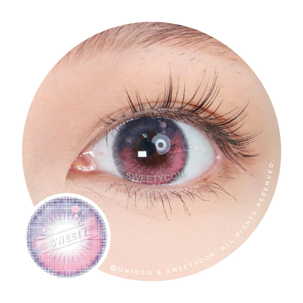 Sweety Anime Tear Purple Pink (1 lens/pack)-Colored Contacts-SweetyCon