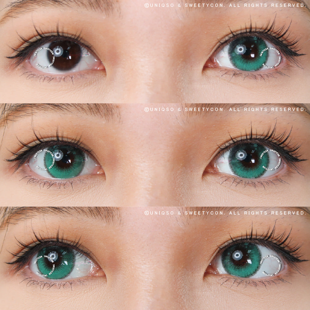 Sweety Anime Tear Turquoise (1 lens/pack)-Colored Contacts-SweetyCon