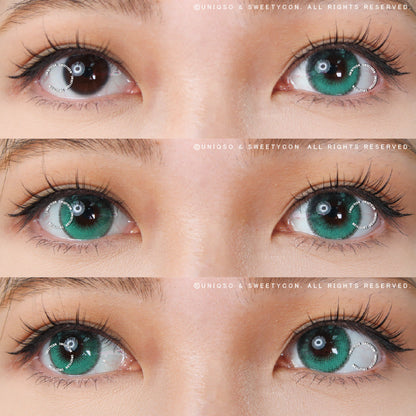 Sweety Anime Tear Turquoise (1 lens/pack)-Colored Contacts-SweetyCon