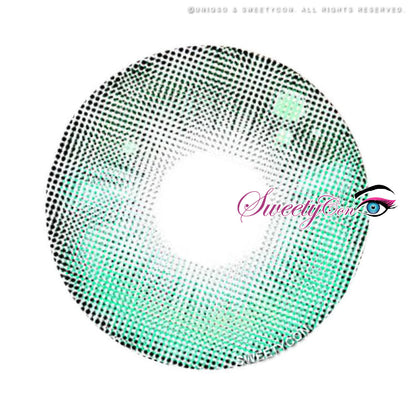 Sweety Anime Tear Turquoise (1 lens/pack)-Colored Contacts-SweetyCon