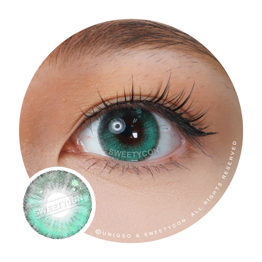 Sweety Anime Tear Turquoise (1 lens/pack)-Colored Contacts-SweetyCon