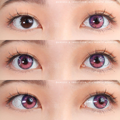 Sweety Anime Tear Violet (1 lens/pack)-Colored Contacts-SweetyCon
