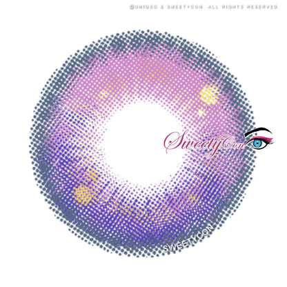 Sweety Anime Tear Violet (1 lens/pack)-Colored Contacts-SweetyCon