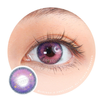 Sweety Anime Tear Violet (1 lens/pack)-Colored Contacts-SweetyCon