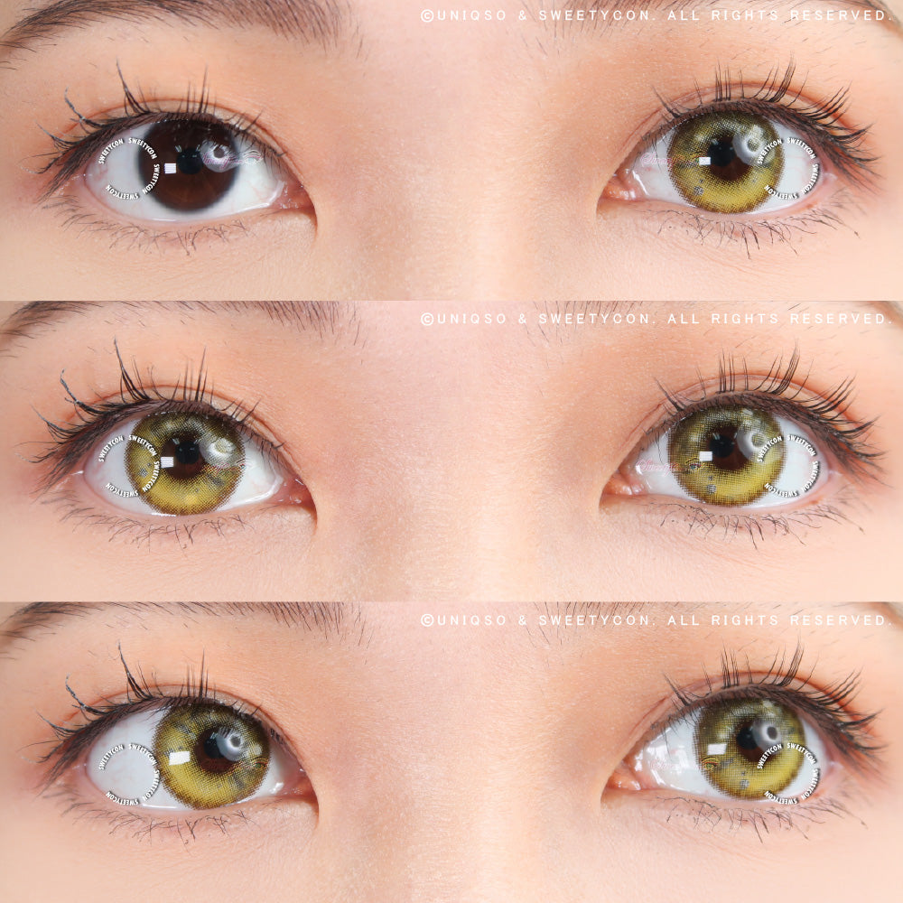 Sweety Anime Tear Yellow (1 lens/pack)-Colored Contacts-SweetyCon