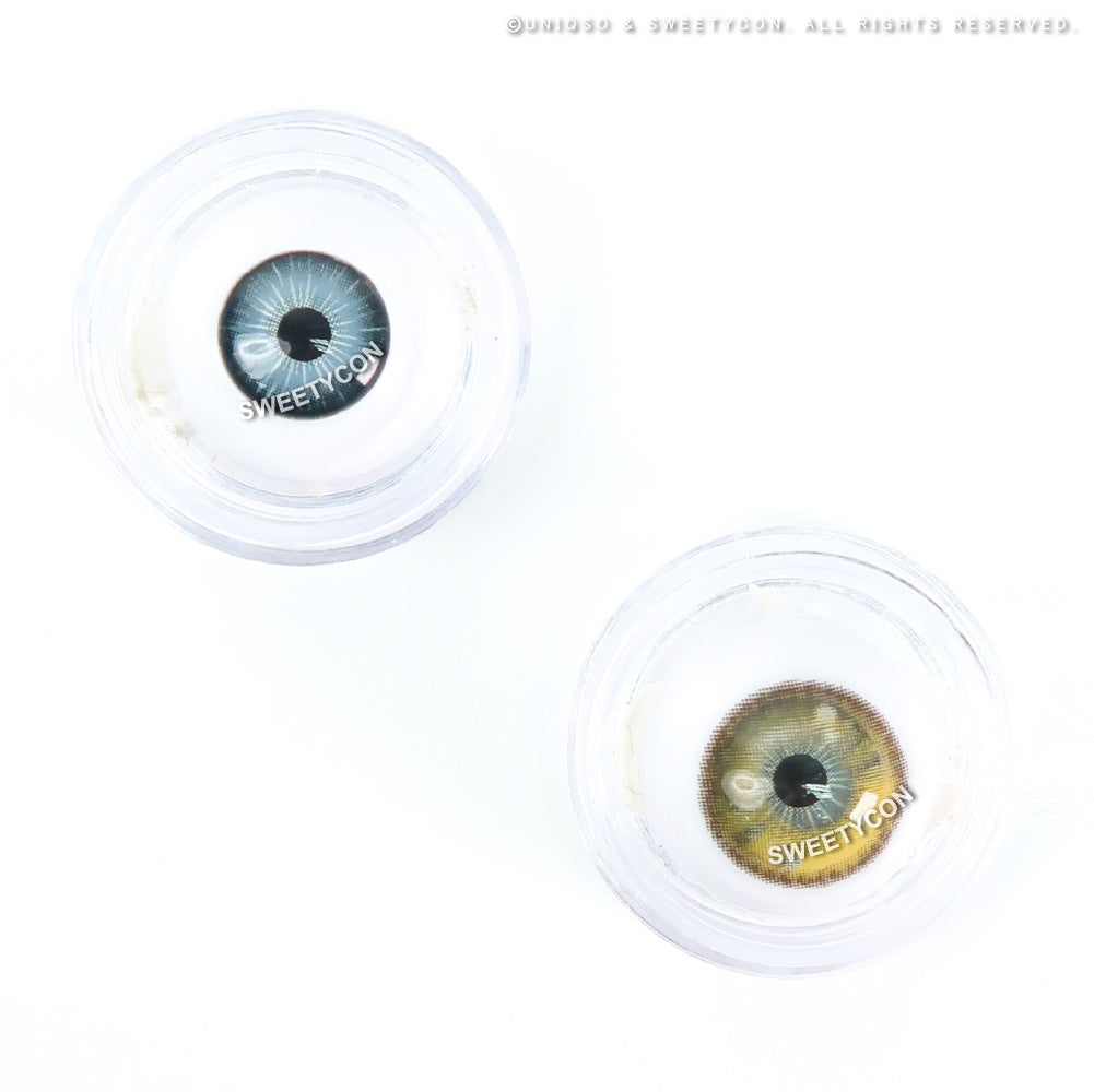 Sweety Anime Tear Yellow (1 lens/pack)-Colored Contacts-SweetyCon