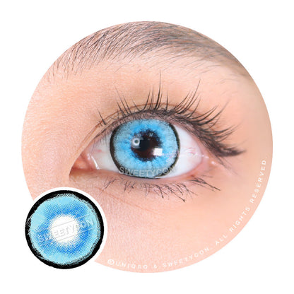 Sweety Aquaman Blue (1 lens/pack)-Colored Contacts-SweetyCon
