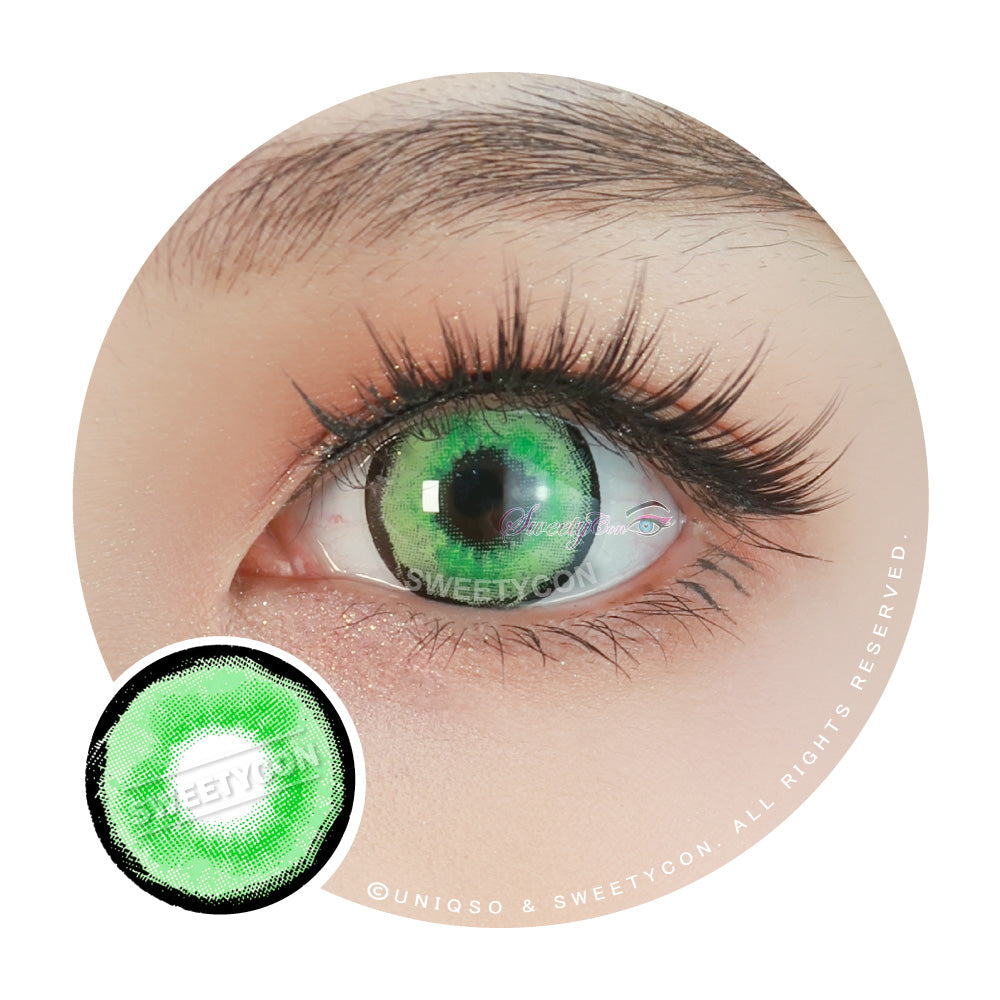 Sweety Aquaman Green (1 lens/pack)-Colored Contacts-SweetyCon