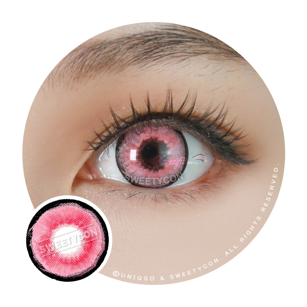 Sweety Aquaman Pink (1 lens/pack)-Colored Contacts-SweetyCon