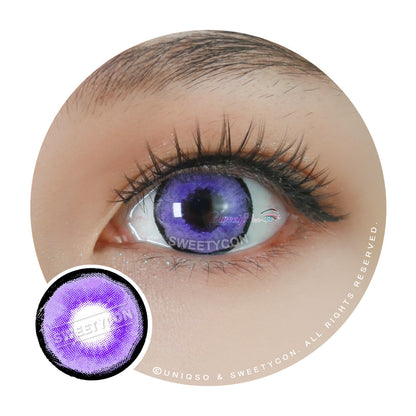 Sweety Aquaman Violet (1 lens/pack)-Colored Contacts-SweetyCon